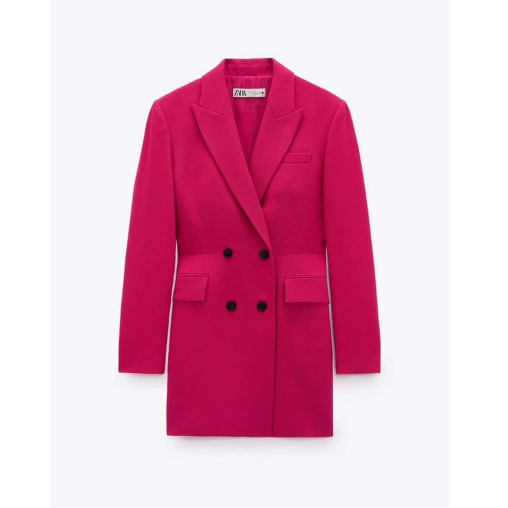 Zara pink blazer dress